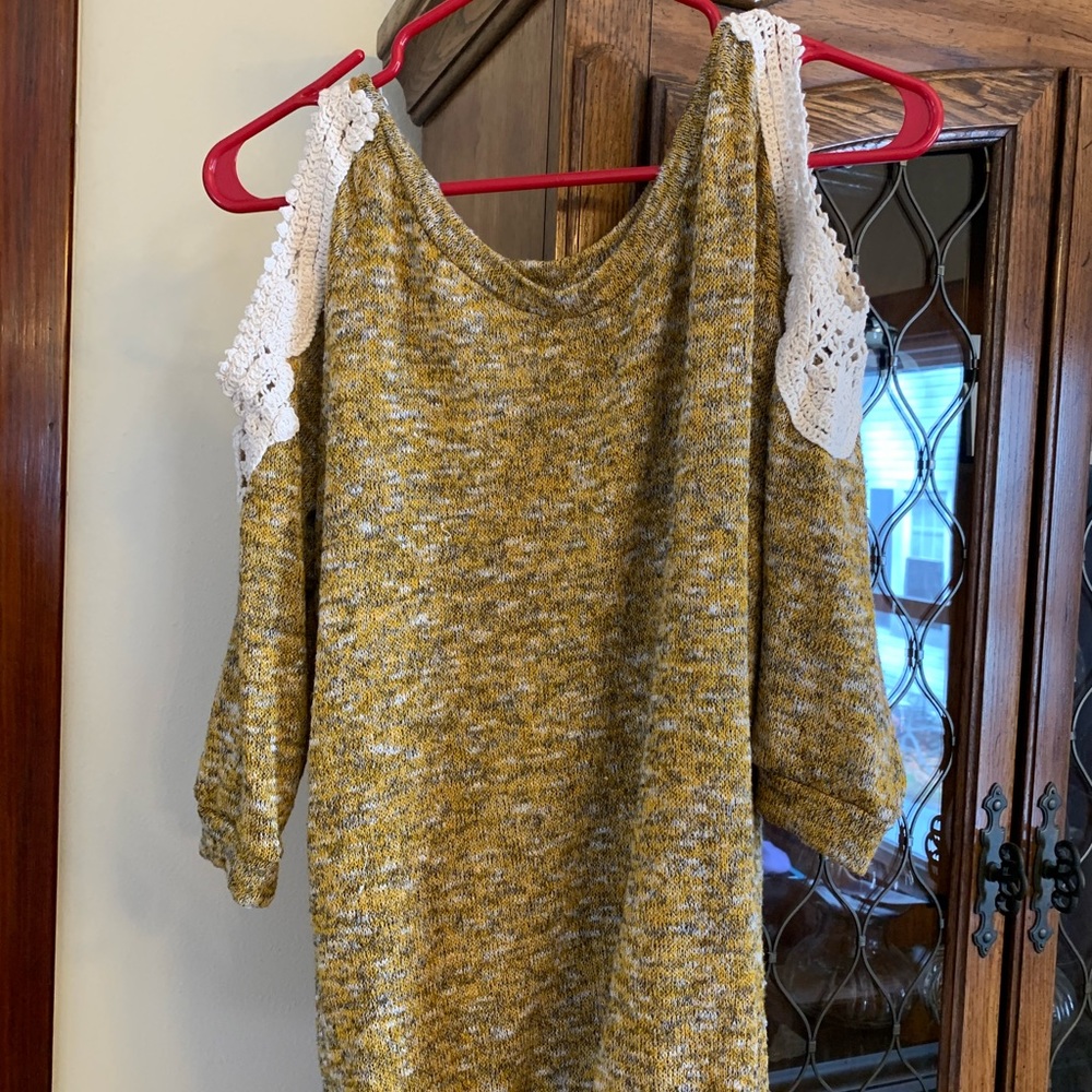 Open shouldered sweater